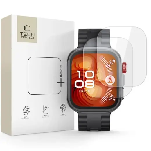 Tech-Protect aizsargstikls priekš Huawei Watch Fit 4 Pro | caurspīdīgs (2 gab.)