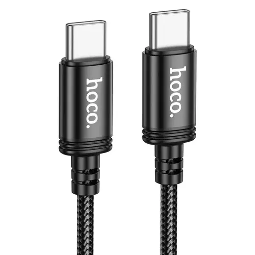 HOCO X91 datu pārraides un uzlādes vads | USB-C uz USB-C | PD, QC 3.0 | 60W | 3m | melns