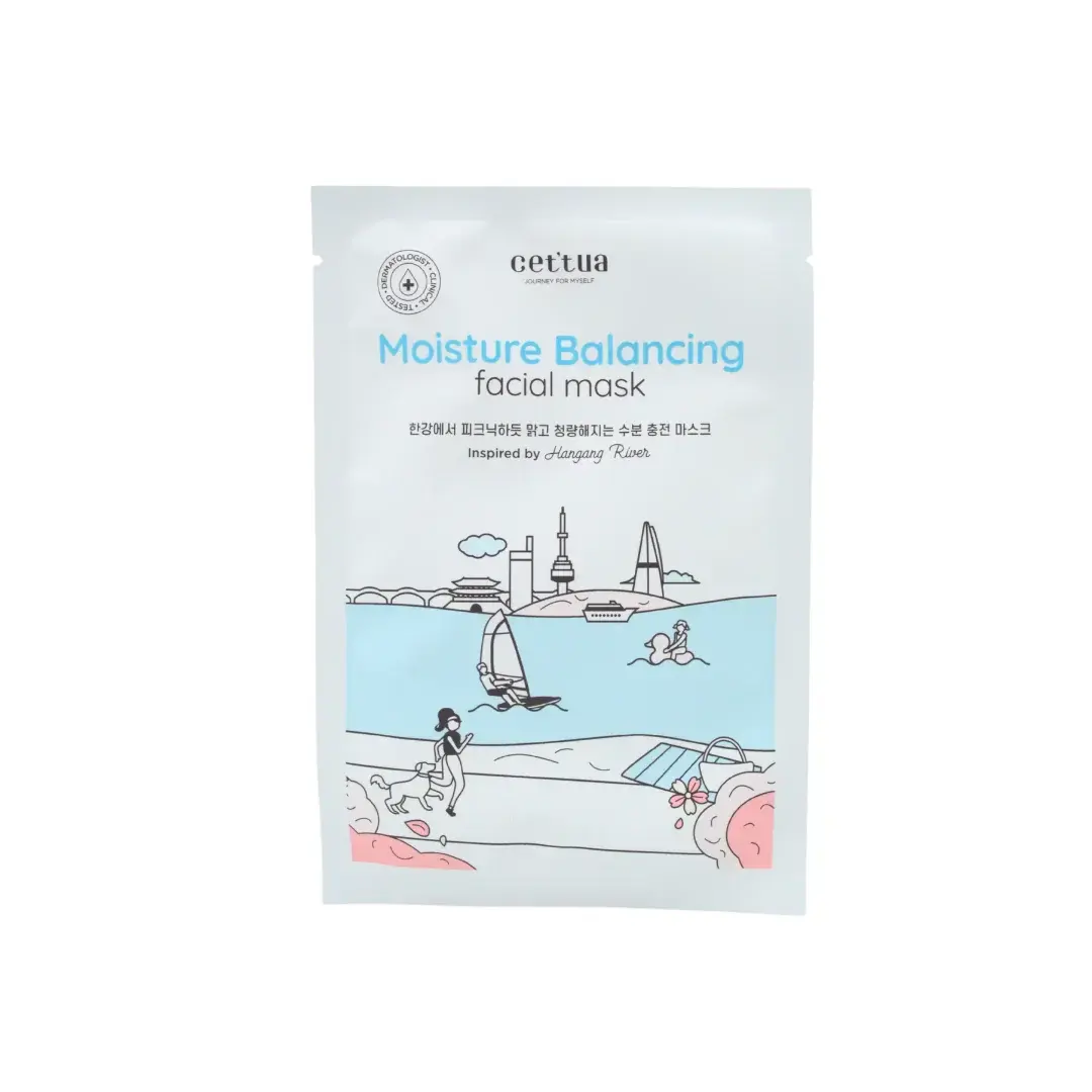 Cettua, Cettua, Moisturising & Balancing, Sheet Mask, For Face, 20 g