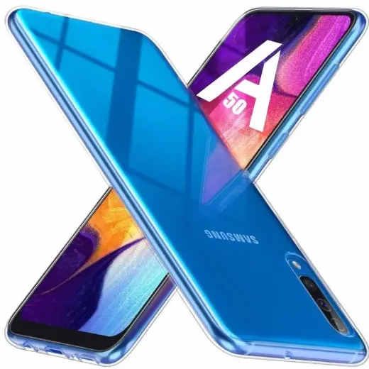 Fusion Ultra Silicone telefono dėklas Samsung Galaxy A30s (A307) | A50 4G (A505) | A50s (A507) skaidrus