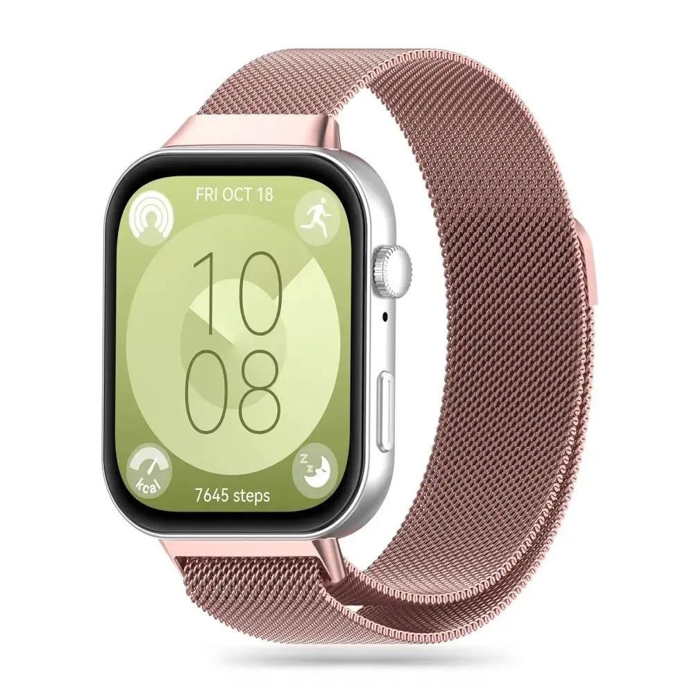 Tech-Protect MilaneseBand siksniņa Huawei Watch Fit 3 pulkstenim - rozā