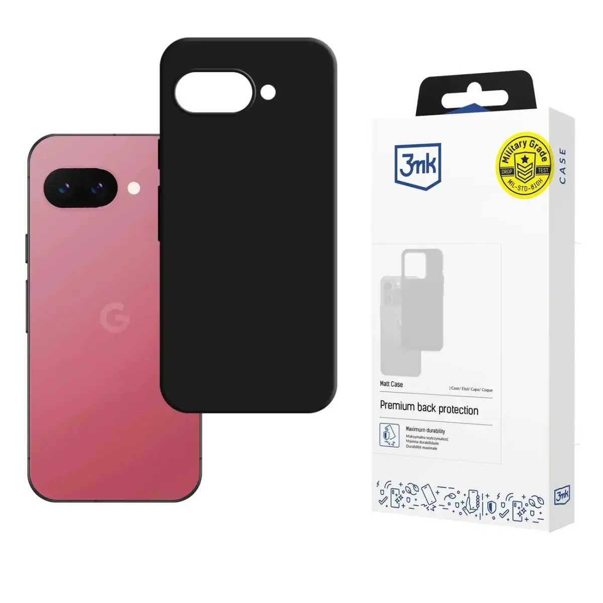 3mk Phone Case for Pixel 9a black