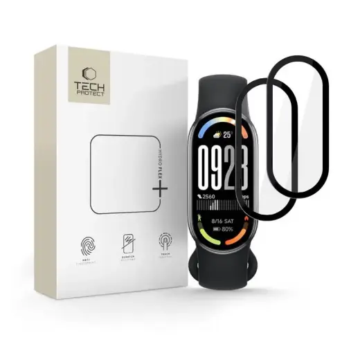 Tech-Protect aizsargstikls priekš Xiaomi Mi Band 10/10 NFC | melns (2 gab.)