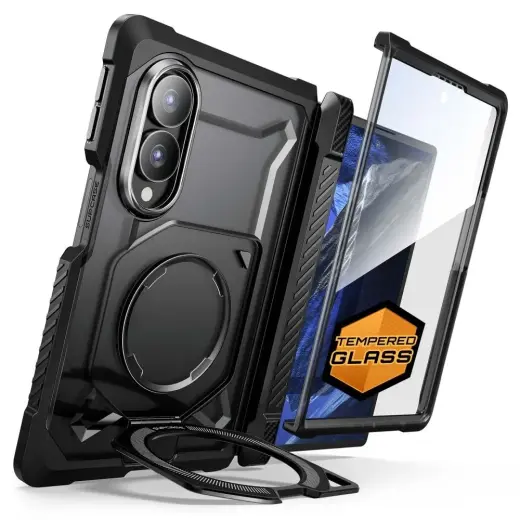 SUPCASE UB GRIP MAG telefono dėklas su stovu ir MagSafe palaikymu Samsung Galaxy Z Fold 8 (F971) juodas