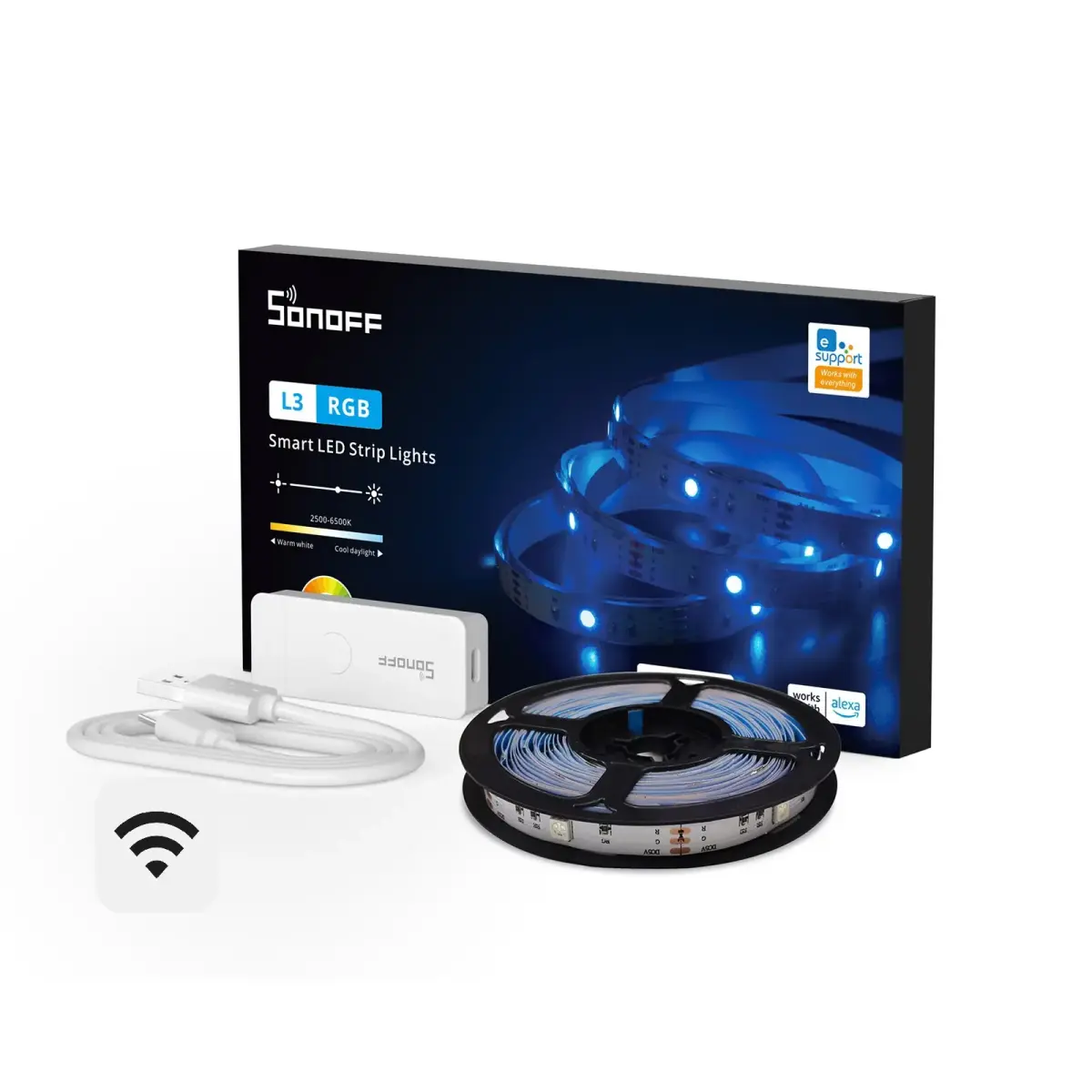 Išmanioji RGB LED juosta Sonoff L3-5M