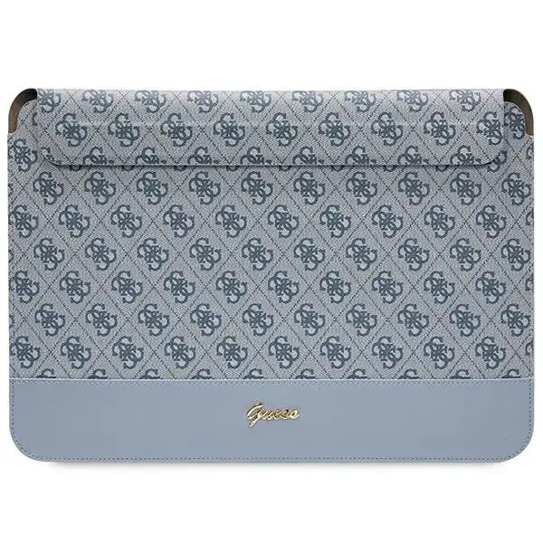 Guess 4G Stripe Metal Logo portatīvā datora maciņš 14" zils