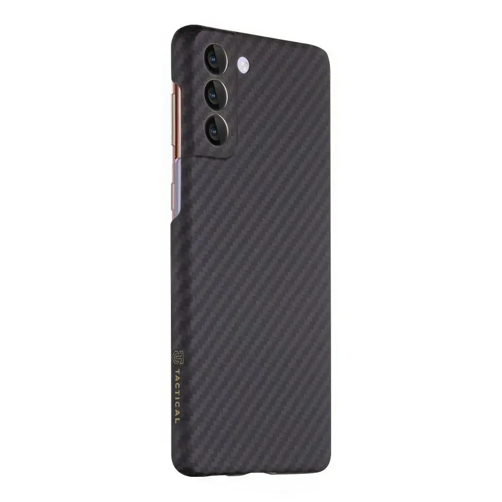 Tactical Aramid phone case with MagSafe support for Samsung Galaxy S21+ black