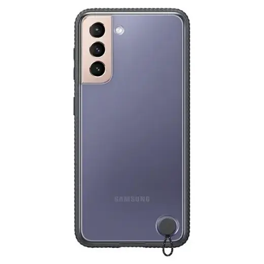 EF-GG996CBE Samsung Clear Protective Cover for Galaxy S21+ Black