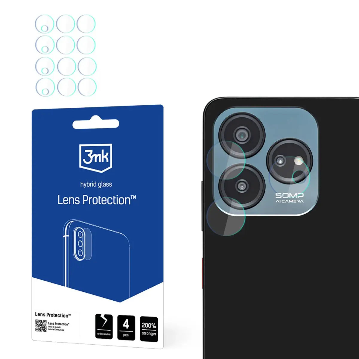 ZTE Optus X Tap 3 - 3mk Lens Protection