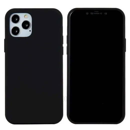 Fusion Elegance Fibre Protect silikona maciņš priekš Apple iPhone 12 Pro Max, melns