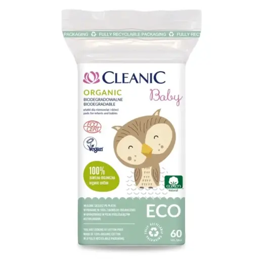 Cotton pads for babies Cleanic Baby Eco 60 pcs.