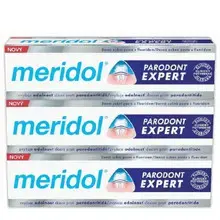Meridol Paradont Expert Tripack Toothpaste (3 pcs) - Toothpaste against bleeding gums and periodontitis 75ml