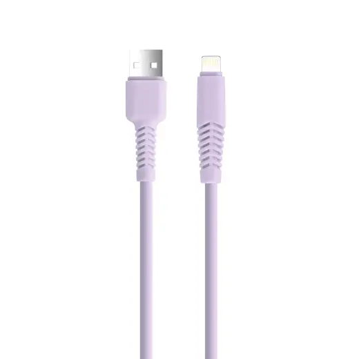 Setty KSA-L-1.529 провод для передачи данных и зарядки | USB-A на Lightning | 10.5W | 1.5m | фиолетовый