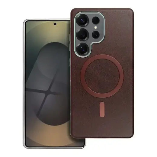 Fusion Gentalman чехол с поддержкой MagSafe для телефона Samsung Galaxy S26 Ultra (S948) коричневый