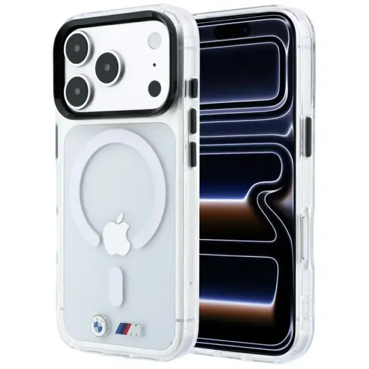 BMW M IML Glossy Metal Logo & Trims чехол с поддержкой MagSafe для телефона iPhone 17 Pro | iPhone 18 Pro прозрачный