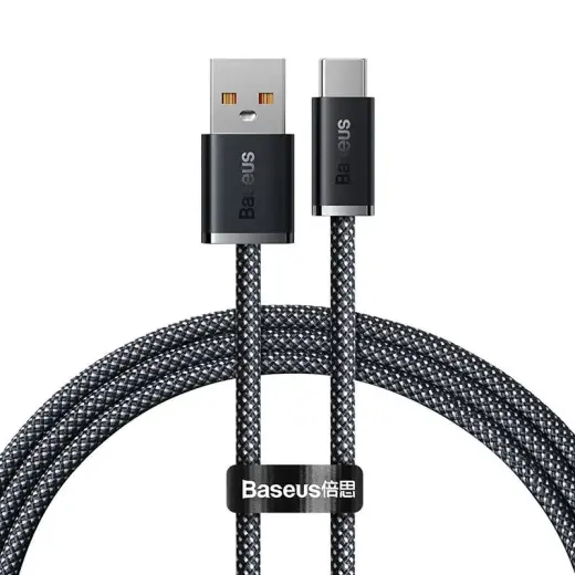 Baseus Dynamic Series datu pārraides un uzlādes vads | USB-A uz USB-C | 100W | 1m | pelēks