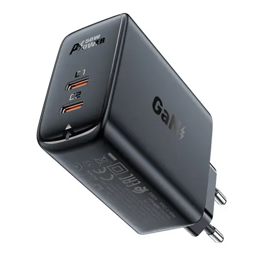 Acefast A29 зарядное устройство | 50W | PD, GaN | USB-C | черное