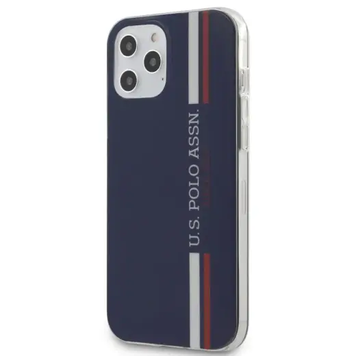 U.S. Polo USHCP12LPCUSSNV Tricolor VS чехол для телефона iPhone 12 Pro Max синий