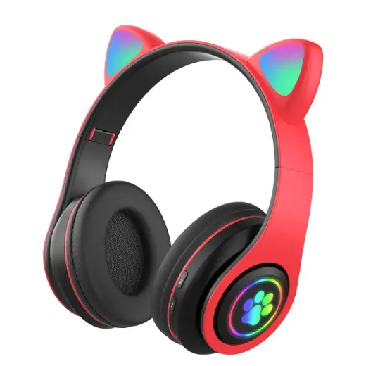 Goodbuy Paws bezvadu austiņas bērniem | bluetooth 5.0 sarkanas