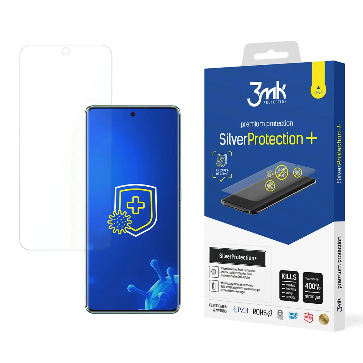 3mk SilverProtection+ aizsargplēve telefona ekrānam Oppo Reno12