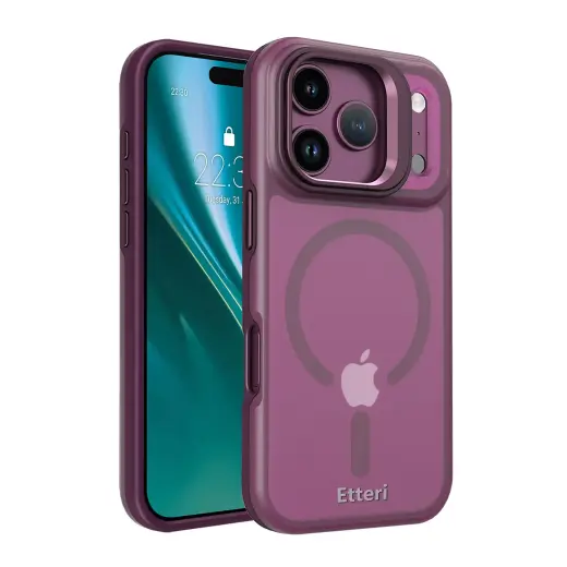 Etteri Morning Fog чехол с поддержкой MagSafe для телефона iPhone 17 Pro | iPhone 18 Pro красный