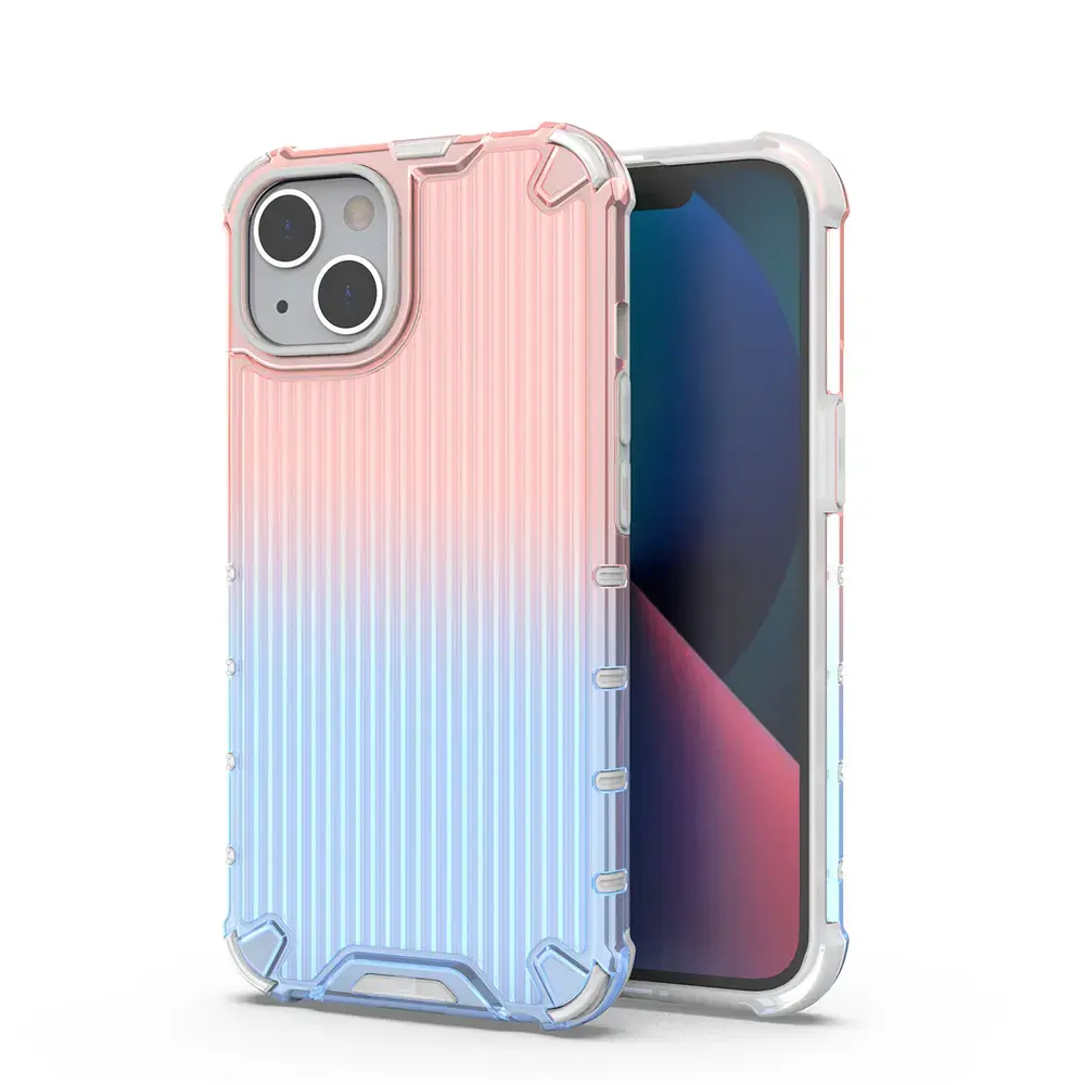 Ombre Protect telefono dėklas iPhone 13 rožinis mėlynas