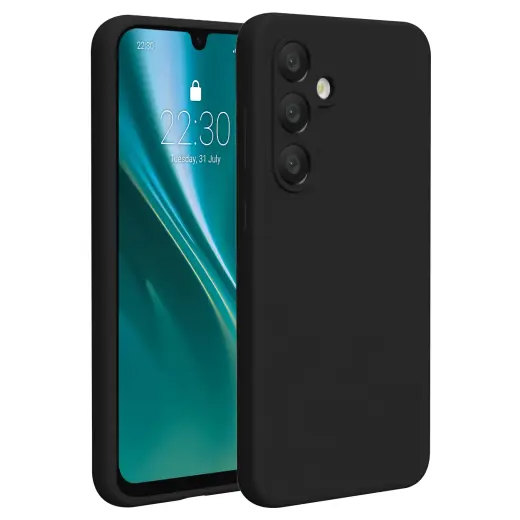 Etteri Silikona telefona maciņš Samsung Galaxy S24 FE melns