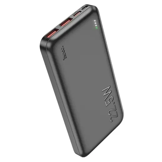 Hoco J101 Astute ārējais akumulators (powerbank) | 10 000 mAh | 22.5W | PD, QC | melns
