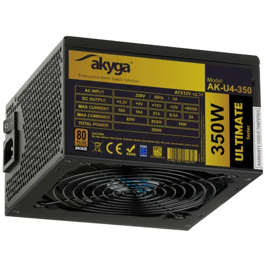 Barošanas bloks ATX AK-U4-350 350W 80+ bronza