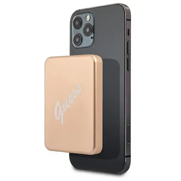 Guess GUPBMSVSLG ārējais akumulators (powerbank) | 3000 mAh | 5W | USB-C, MagSafe | zelta