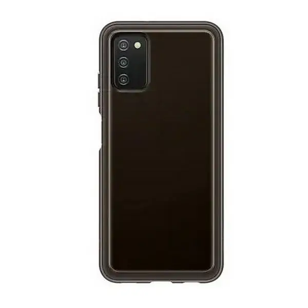 Samsung EF-QA038TBE Soft Clear maciņš telefonam Samsung Galaxy A03s (A037) melns