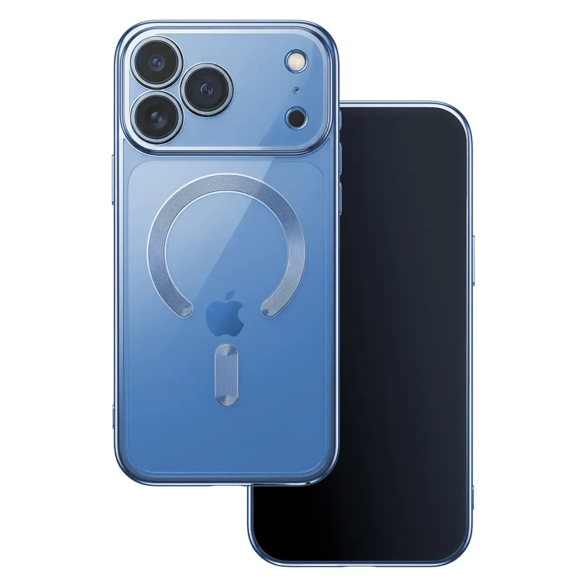 Color Chrome чехол с поддержкой MagSafe для телефона iPhone 17 Pro | iPhone 18 Pro синий