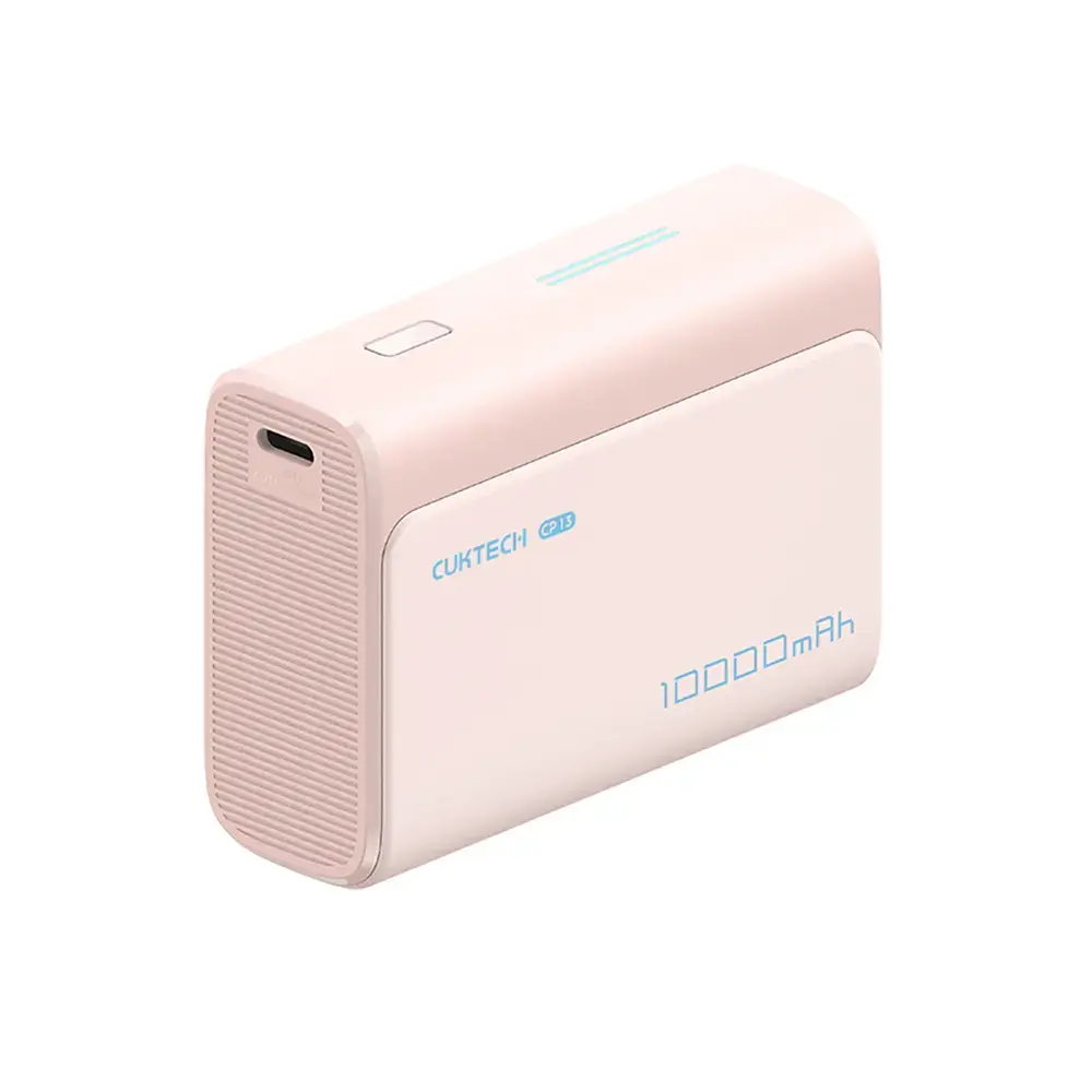Внешний аккумулятор (powerbank) Cuktech CP13 | 10 000 мА·ч | 30 Вт | USB-C, USB-A | розовый