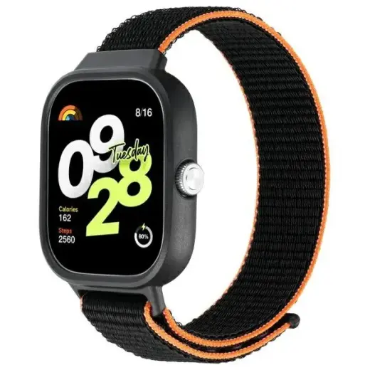 Beline viedpulksteņa siksniņa priekš Redmi Watch 4 | melna/oranža
