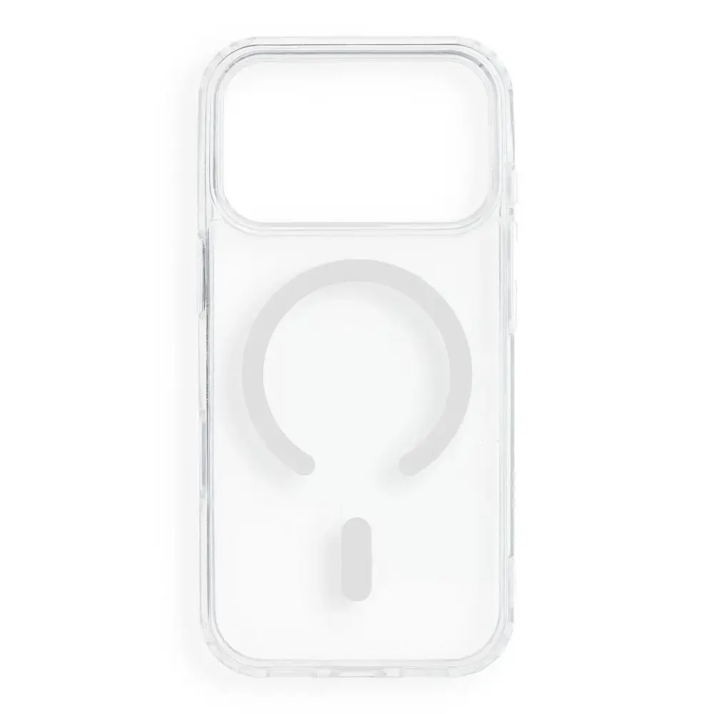Case for iPhone 17 Pro / 18 Pro Drop Glue Colorful Ring Mag Cover compatible with MagSafe white