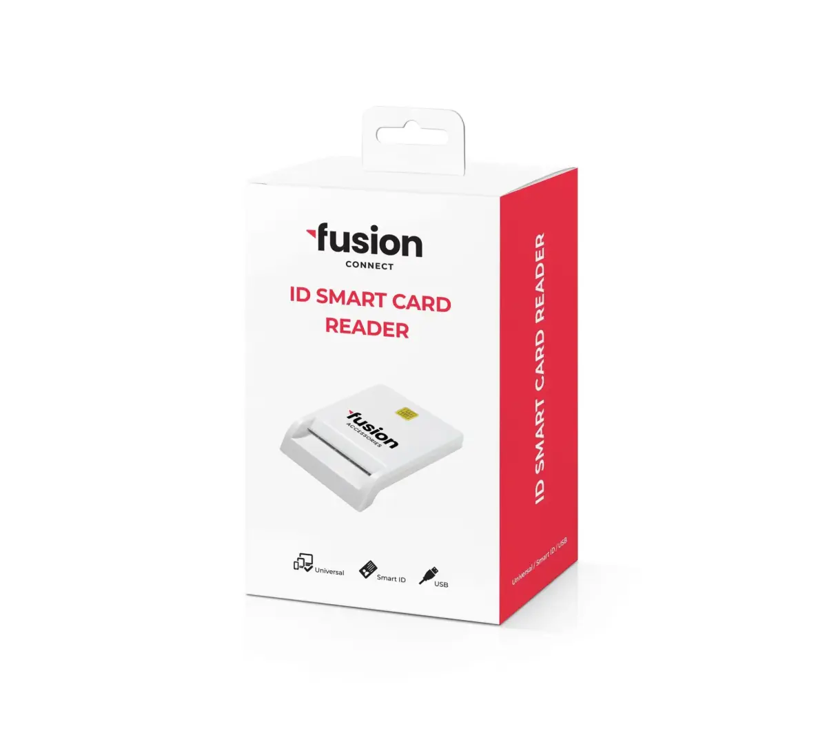 Fusion ID karšu lasītājs PC | SC | CCID ISO7816 USB, balts