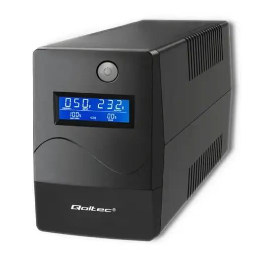 Qoltec Uninterruptible Power Supply UPS Line Interactive | Monolith| 850VA | 480W | LCD | USB | RJ45