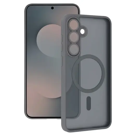 Tel Protect Aura Matte maciņš ar MagSafe atbalstu telefonam Samsung Galaxy S25 FE (S731) pelēks