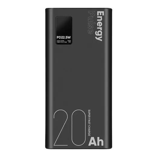 OBAL:ME EnergyPulse external battery (powerbank) | 20000 mAh | 22.5W | Micro USB, USB-C, USB-A, Lightning | black