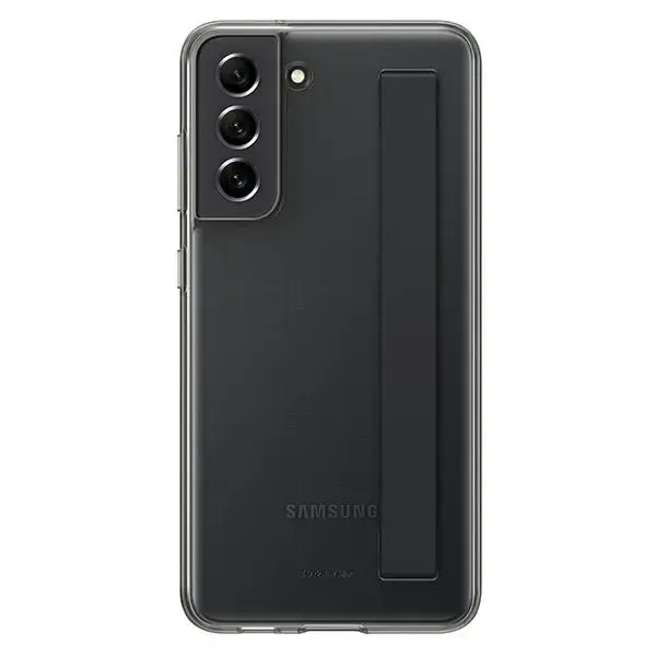 EF-XG990CBE Samsung Clear Strap Cover for Galaxy S21 FE Dark Gray