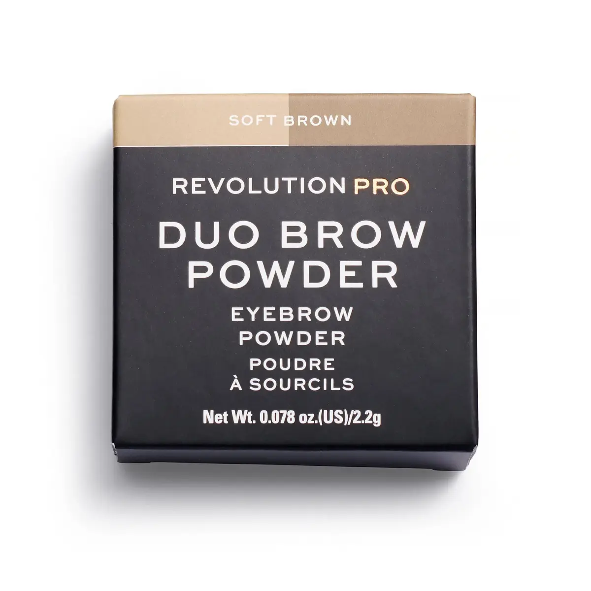 Makeup Revolution, REVOLUTION PRO, Vegan Eyebrow Powder, Soft Brown, 2.2 g