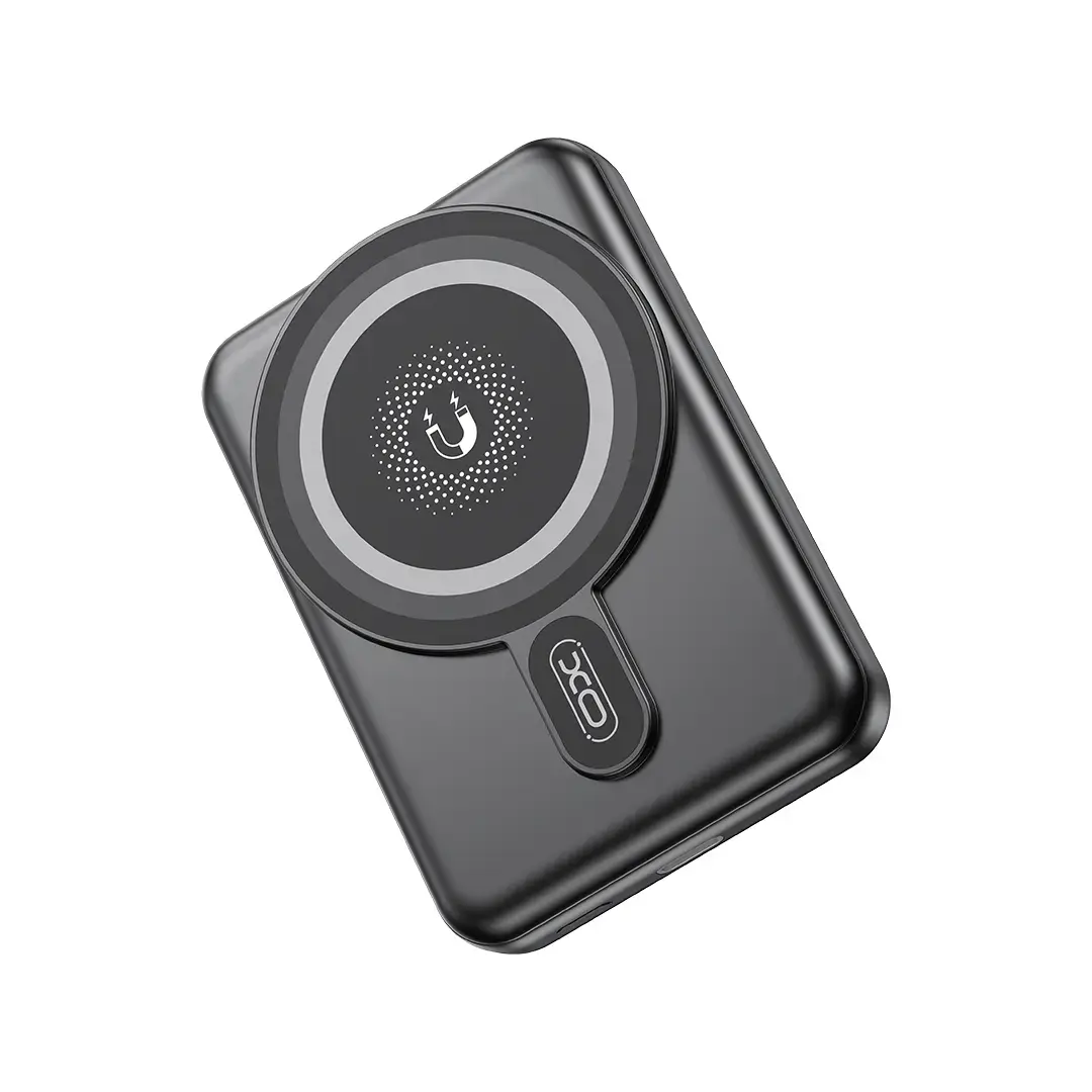 XO magnetic PR264 внешний аккумулятор (powerbank) | 10000 mAh | 20W | USB-C, MagSafe | LED дисплей | черный