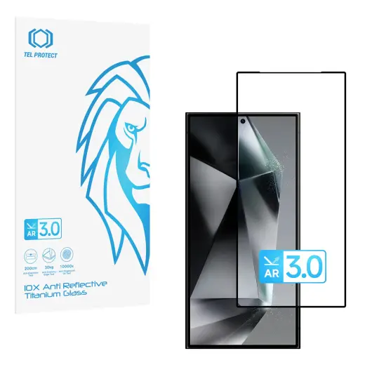 Tel Protect 10X AR 3.0 AntiReflective Titanium tempered glass for phone Galaxy S24 Ultra