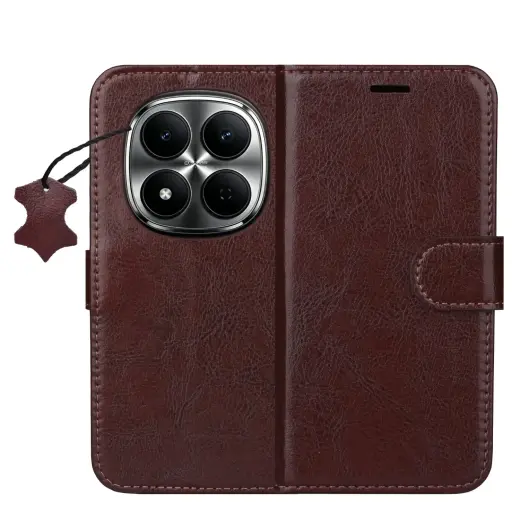 Smart Luxe leather case for Xiaomi Redmi Note 15 Pro 5G brown