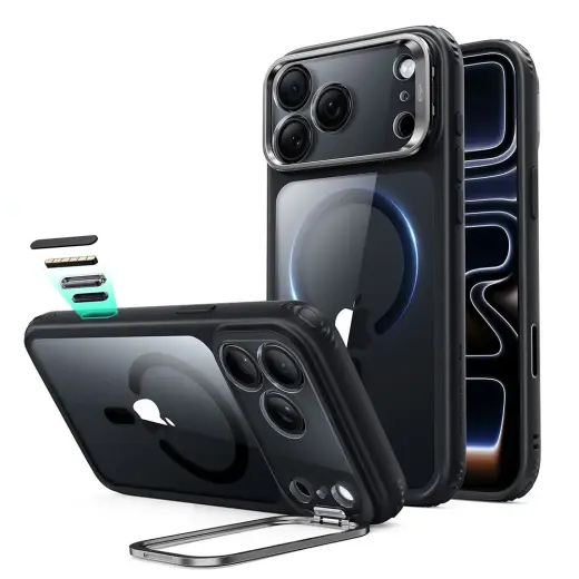 ESR CLASSIC HYBRID KICKSTAND MAGSAFE IPHONE 17 PRO / 18 PRO CLEAR/BLACK