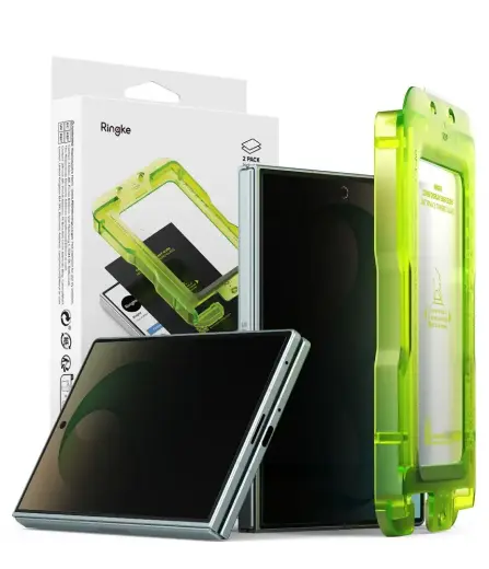 Ringke Cover Display Easy Slide 360 grūdintas apsauginis stiklas telefonui Samsung Galaxy Z Fold 8 (F971) (privatumo efektas) (2 vnt.)