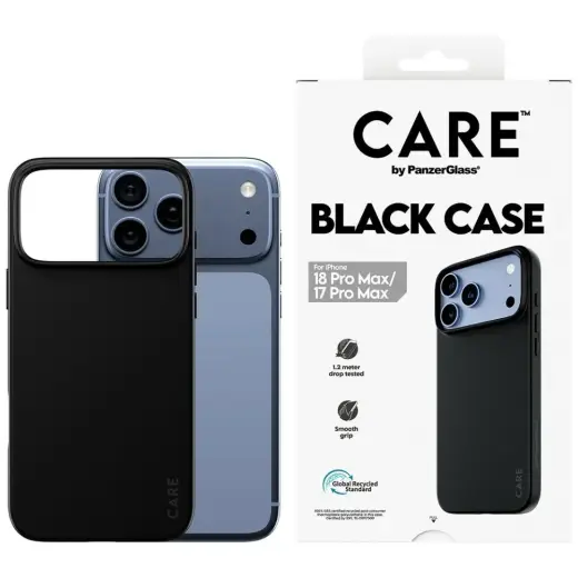 Case CARE by PanzerGlass TPU for iPhone   18 Pro Max / 17 Pro Max black