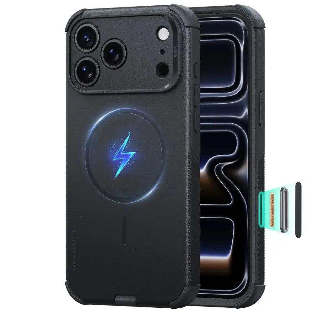 ESR Cyber Tough чехол с поддержкой MagSafe для телефона iPhone 17 Pro Max | iPhone 18 Pro Max чёрный