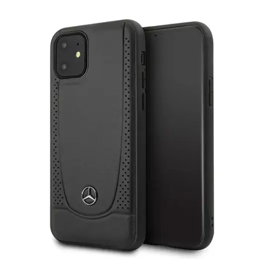 Mercedes MEHCP12SARMBK Leather Urban чехол для телефона iPhone 12 Mini чёрный
