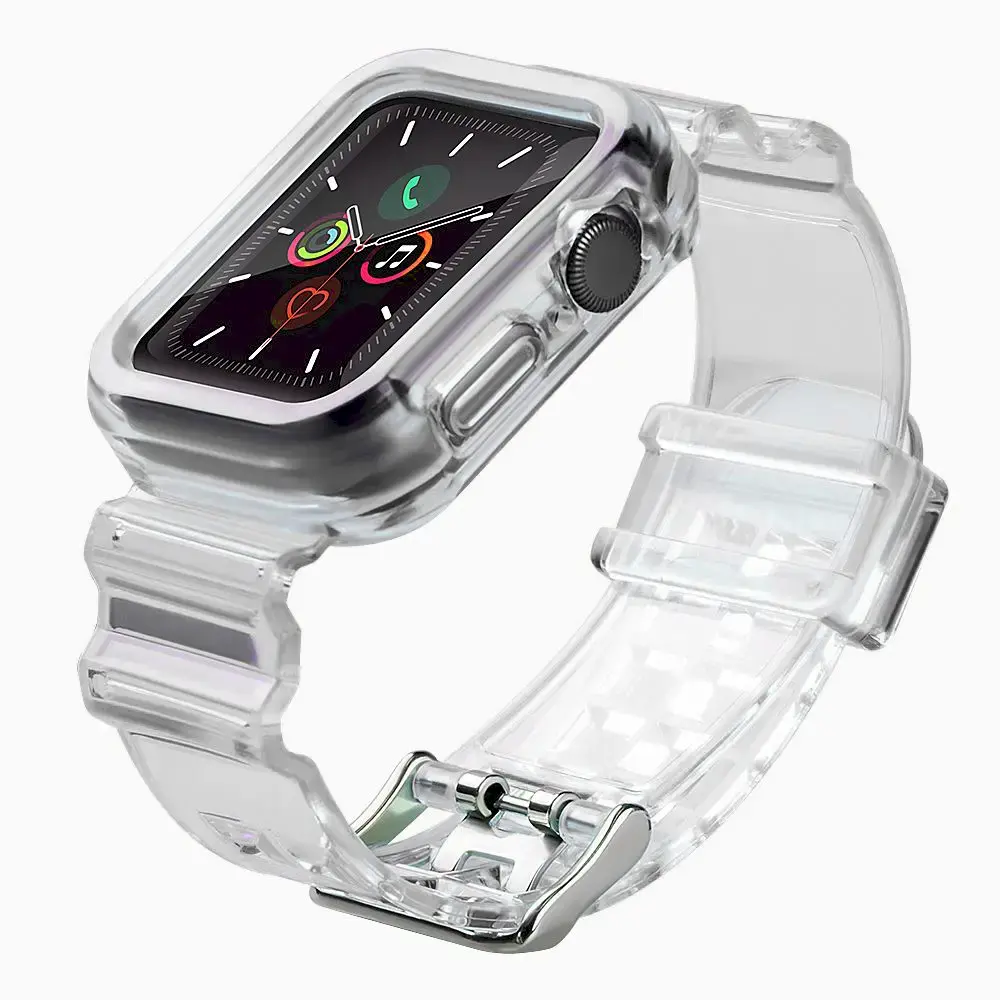 Fusion Accessories Fusion Light Set viedpulksteņa siksniņa priekš Apple Watch 2/3/4/5/6/7/SE (42/44/45 mm) | silikons | melna